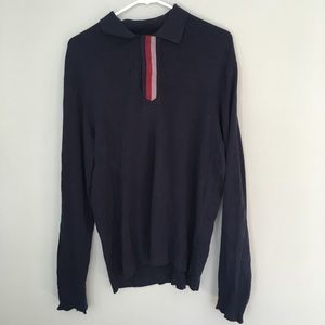 Jil Sander cotton and cashmere Navy shirt